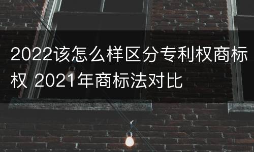 2022该怎么样区分专利权商标权 2021年商标法对比