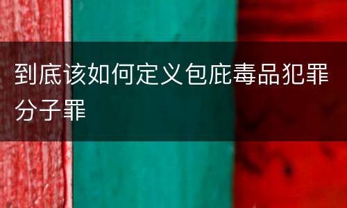到底该如何定义包庇毒品犯罪分子罪