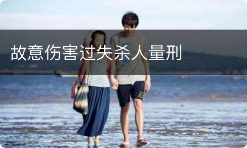 故意伤害过失杀人量刑