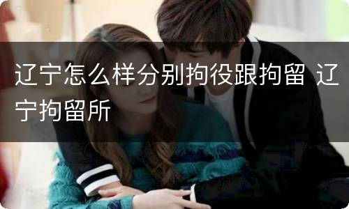 辽宁怎么样分别拘役跟拘留 辽宁拘留所