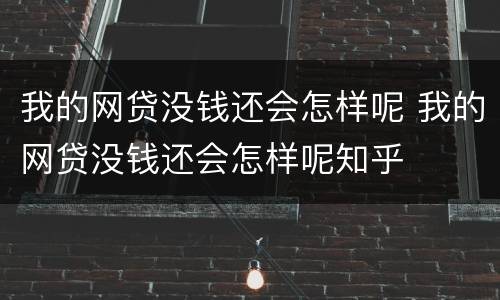 我的网贷没钱还会怎样呢 我的网贷没钱还会怎样呢知乎