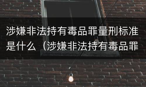 涉嫌非法持有毒品罪量刑标准是什么（涉嫌非法持有毒品罪量刑标准是什么）