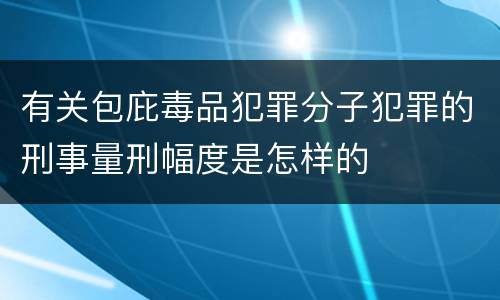 有关包庇毒品犯罪分子犯罪的刑事量刑幅度是怎样的