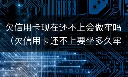 欠信用卡现在还不上会做牢吗（欠信用卡还不上要坐多久牢）