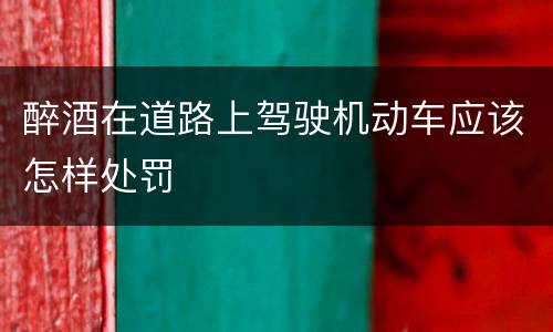 醉酒在道路上驾驶机动车应该怎样处罚