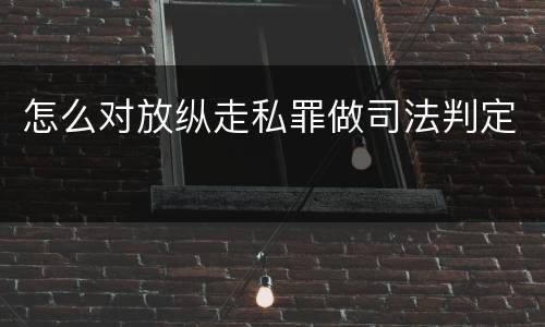 怎么对放纵走私罪做司法判定