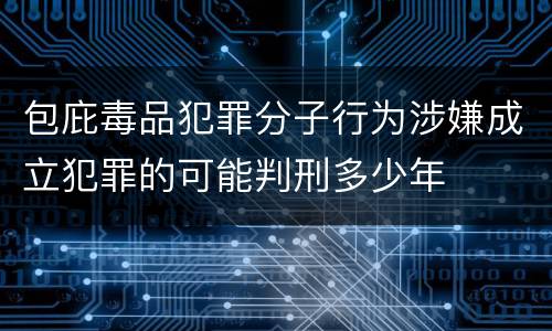 包庇毒品犯罪分子行为涉嫌成立犯罪的可能判刑多少年