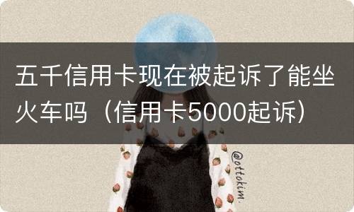 五千信用卡现在被起诉了能坐火车吗（信用卡5000起诉）