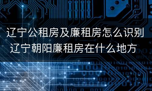 辽宁公租房及廉租房怎么识别 辽宁朝阳廉租房在什么地方