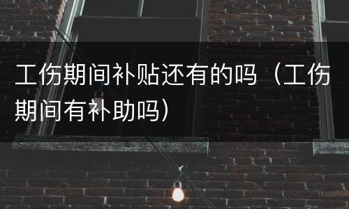 工伤期间补贴还有的吗（工伤期间有补助吗）