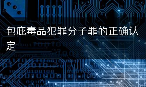包庇毒品犯罪分子罪的正确认定