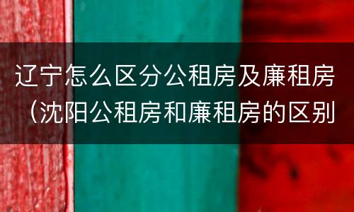 辽宁怎么区分公租房及廉租房（沈阳公租房和廉租房的区别）