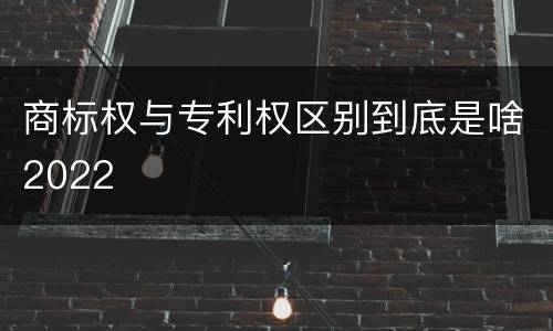 商标权与专利权区别到底是啥2022
