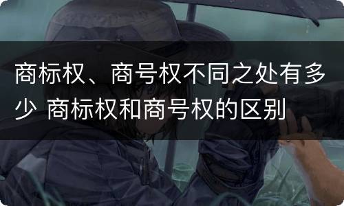商标权、商号权不同之处有多少 商标权和商号权的区别