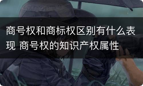 商号权和商标权区别有什么表现 商号权的知识产权属性