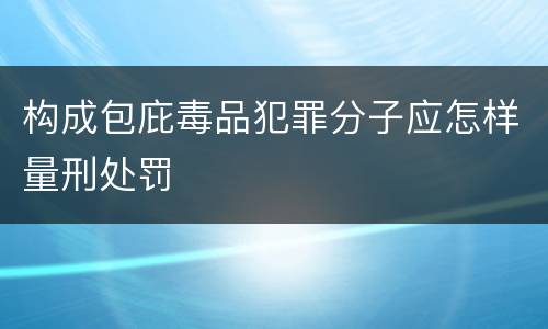 构成包庇毒品犯罪分子应怎样量刑处罚