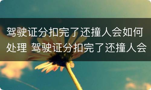 驾驶证分扣完了还撞人会如何处理 驾驶证分扣完了还撞人会如何处理呢