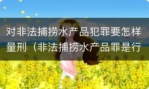 对非法捕捞水产品犯罪要怎样量刑（非法捕捞水产品罪是行为犯吗）