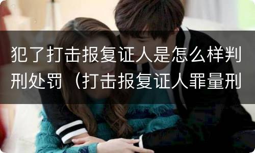 犯了打击报复证人是怎么样判刑处罚（打击报复证人罪量刑标准）