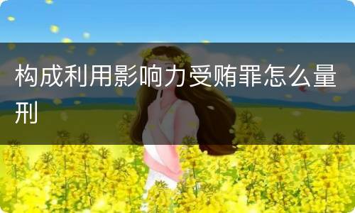 构成利用影响力受贿罪怎么量刑