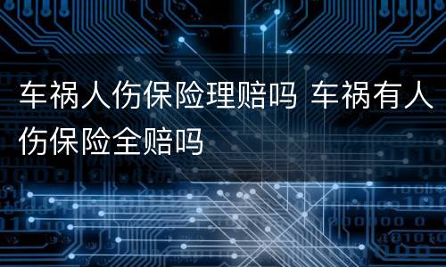 车祸人伤保险理赔吗 车祸有人伤保险全赔吗