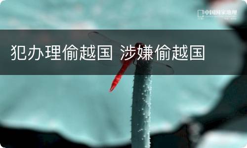 犯办理偷越国 涉嫌偷越国