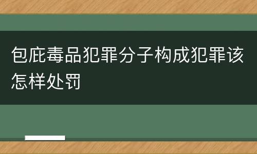 包庇毒品犯罪分子构成犯罪该怎样处罚