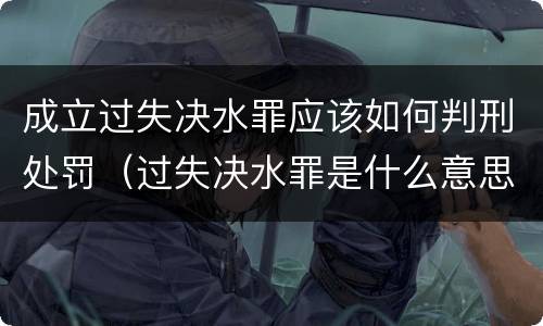 成立过失决水罪应该如何判刑处罚（过失决水罪是什么意思）