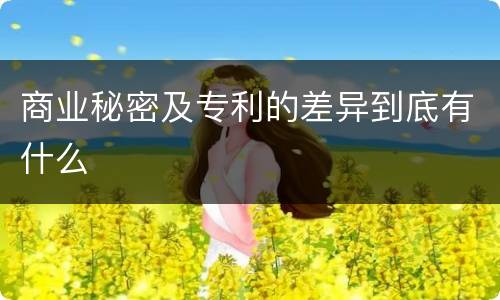 商业秘密及专利的差异到底有什么