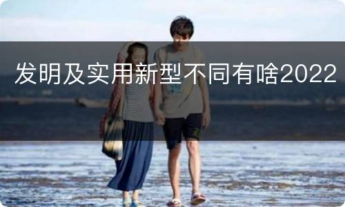 发明及实用新型不同有啥2022