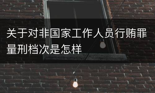 关于对非国家工作人员行贿罪量刑档次是怎样