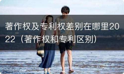 著作权及专利权差别在哪里2022（著作权和专利区别）