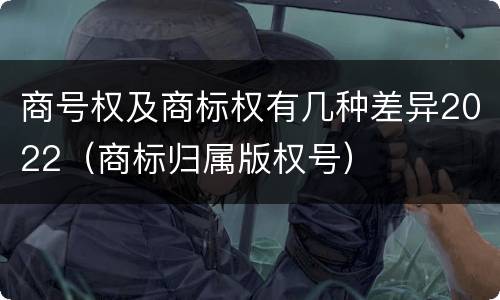 商号权及商标权有几种差异2022（商标归属版权号）