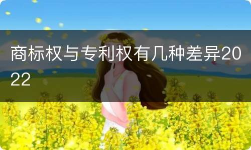 商标权与专利权有几种差异2022