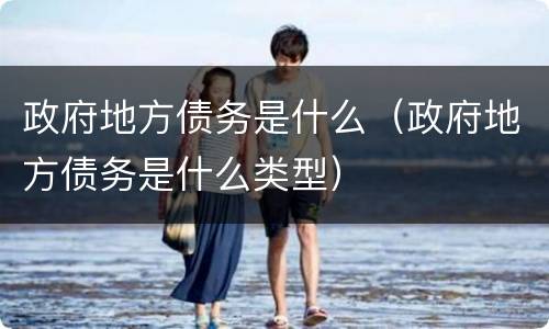 政府地方债务是什么（政府地方债务是什么类型）