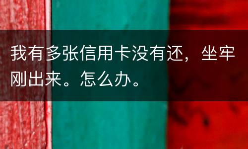 我有多张信用卡没有还，坐牢刚出来。怎么办。