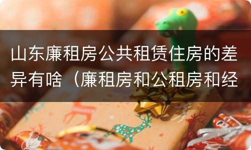 山东廉租房公共租赁住房的差异有啥（廉租房和公租房和经济适用房有什么区别）