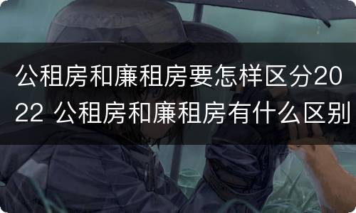 公租房和廉租房要怎样区分2022 公租房和廉租房有什么区别?2019年的