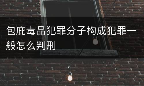 包庇毒品犯罪分子构成犯罪一般怎么判刑