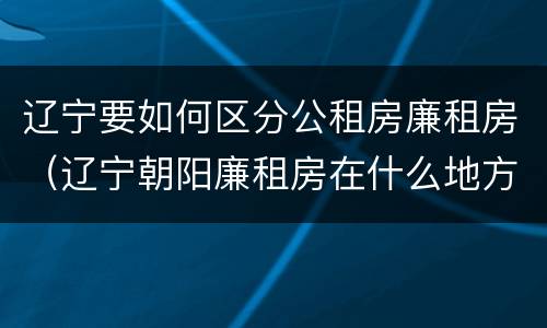 辽宁要如何区分公租房廉租房(辽宁朝阳廉租房在什么地方)