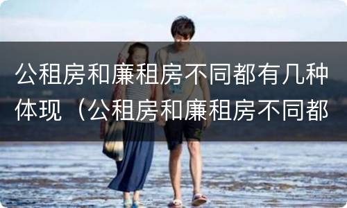 公租房和廉租房不同都有几种体现（公租房和廉租房不同都有几种体现方法）