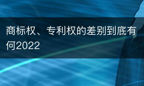 商标权、专利权的差别到底有何2022