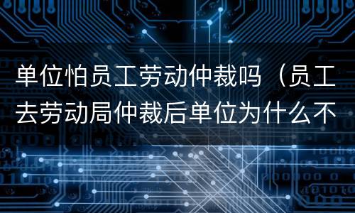单位怕员工劳动仲裁吗（员工去劳动局仲裁后单位为什么不怕呢）