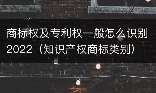 商标权及专利权一般怎么识别2022（知识产权商标类别）