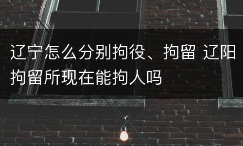 辽宁怎么分别拘役、拘留 辽阳拘留所现在能拘人吗