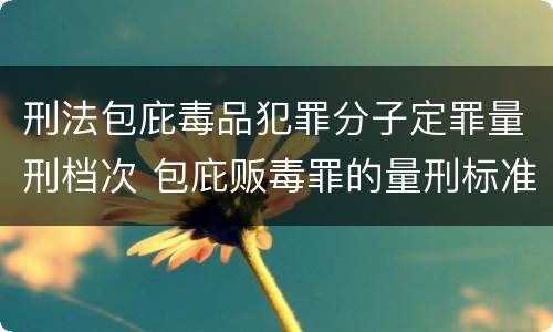 刑法包庇毒品犯罪分子定罪量刑档次 包庇贩毒罪的量刑标准