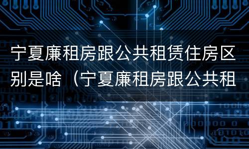 宁夏廉租房跟公共租赁住房区别是啥（宁夏廉租房跟公共租赁住房区别是啥啊）