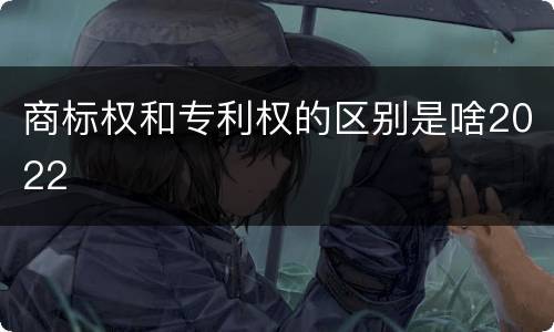 商标权和专利权的区别是啥2022