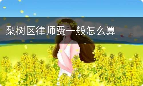 梨树区律师费一般怎么算