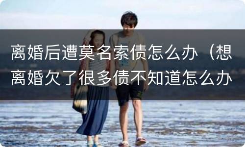 离婚后遭莫名索债怎么办（想离婚欠了很多债不知道怎么办）